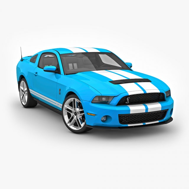 Modern American Muscle Car 2010 Modello 3D .c4d .max .obj .3ds .fbx .stl .blend 