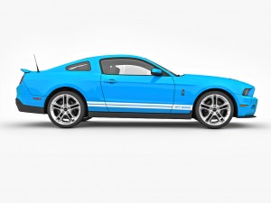 Modern American Muscle Car 2010 Modello 3D