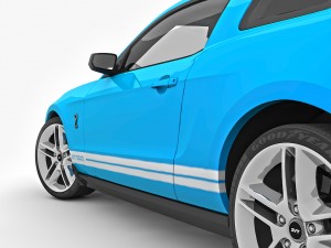 Modern American Muscle Car 2010 Modello 3D