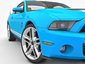 Modern American Muscle Car 2010 Modello 3D