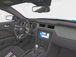 Modern American Muscle Car 2010 Modello 3D