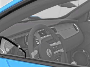 Modern American Muscle Car 2010 Modello 3D