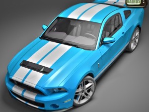 Modern American Muscle Car 2010 Modello 3D
