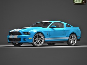 Modern American Muscle Car 2010 Modello 3D