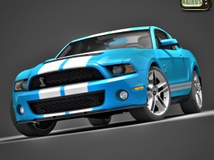 Modern American Muscle Car 2010 Modello 3D