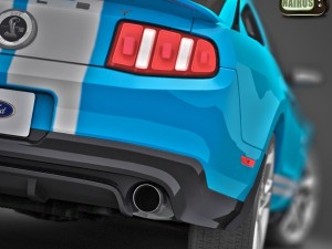 Modern American Muscle Car 2010 Modello 3D