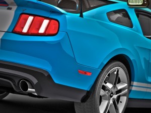 Modern American Muscle Car 2010 Modello 3D