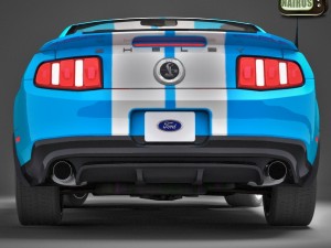 Modern American Muscle Car 2010 Modello 3D
