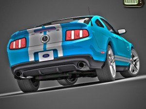 Modern American Muscle Car 2010 Modello 3D