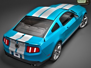 Modern American Muscle Car 2010 Modello 3D