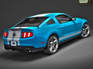 Modern American Muscle Car 2010 Modello 3D