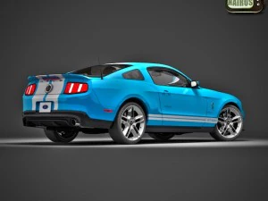 Muscle Car americana moderna 2010 Modello 3D