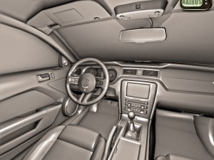 Modern American Muscle Car 2010 Modello 3D