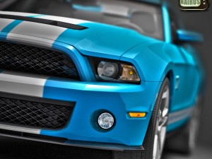 Modern American Muscle Car 2010 Modello 3D
