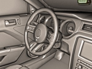 Modern American Muscle Car 2010 Modello 3D