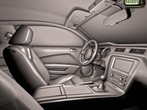 Modern American Muscle Car 2010 Modello 3D