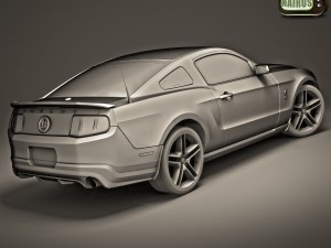 Modern American Muscle Car 2010 Modello 3D