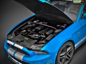 Modern American Muscle Car 2010 Modello 3D