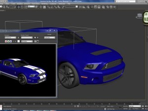 Modern American Muscle Car 2010 Modello 3D