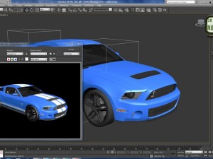 Modern American Muscle Car 2010 Modello 3D