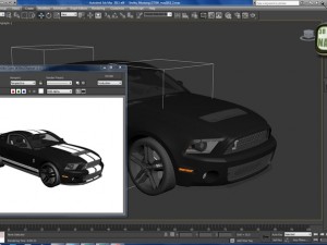 Modern American Muscle Car 2010 Modello 3D