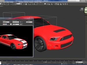 Modern American Muscle Car 2010 Modello 3D