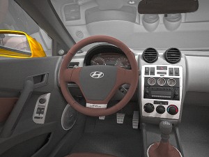 hyundai tuscani elisa 2003 3D Модель