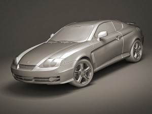 hyundai tuscani elisa 2003 3D Модель