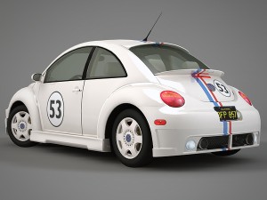 volkswagen new beetle herbie 3D Model