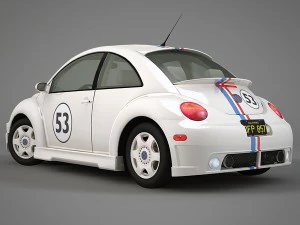 volkswagen new beetle herbie 3D Model