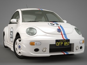 volkswagen new beetle herbie 3D Model