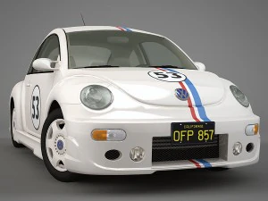 volkswagen new beetle herbie 3D Model