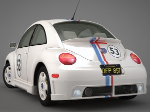 volkswagen new beetle herbie 3D Model