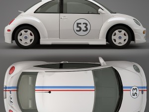 volkswagen new beetle herbie 3D Model