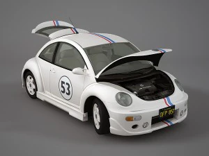 volkswagen new beetle herbie 3D Model