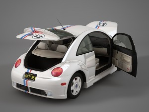 volkswagen new beetle herbie 3D Model