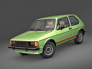 volkswagen rabbit gti 1984 3D 모델