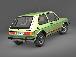 volkswagen rabbit gti 1984 3D Модель