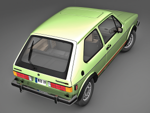 volkswagen rabbit gti 1984 3D Модель