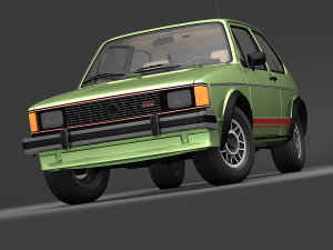 volkswagen rabbit gti 1984 3D Модель