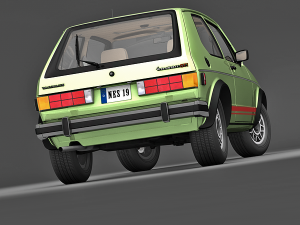 volkswagen rabbit gti 1984 3D Модель