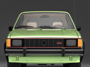 volkswagen rabbit gti 1984 3D Модель