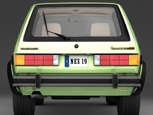 volkswagen rabbit gti 1984 3D Модель
