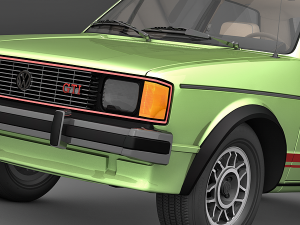 volkswagen rabbit gti 1984 3D Модель