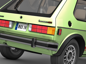 volkswagen rabbit gti 1984 3D Модель