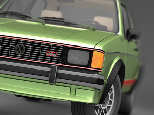 volkswagen rabbit gti 1984 3D Модель