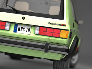volkswagen rabbit gti 1984 3D Модель