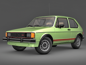 volkswagen rabbit gti 1984 3D Модель