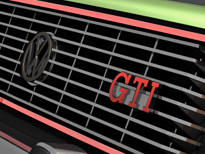 volkswagen rabbit gti 1984 3D Модель