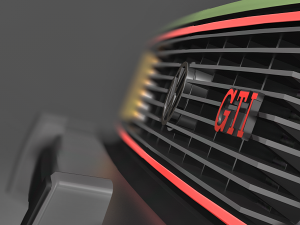volkswagen rabbit gti 1984 3D Модель
